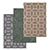 Premium Carpets Set: Textured and Versatile 3D model small image 1