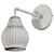 Elegant Glass Ribbed Sconce 3D model small image 1