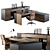 Executive Office Furniture Set 3D model small image 1