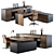 Executive Office Furniture Set 3D model small image 2