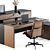 Executive Office Furniture Set 3D model small image 3