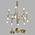 Elegant Golden Pendant Lamp by Lampatron 3D model small image 1
