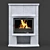 Warm Stone Fireplace Stove WS 3D model small image 2