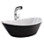 Amalfi 55 Countertop Basin and Tubo 16 Mixer 3D model small image 1