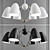 Minimalist Style Chandelier 3D model small image 1