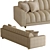 Caracole Well-Balanced Sofa: Sleek & Spacious 3D model small image 3