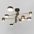 Modern Black Metal Pendant Light 3D model small image 1