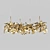 Terzani 40.2061 Gold Pendant Light 3D model small image 1