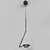 Credo Black 3320: Sleek Loft Style Pendant Light 3D model small image 1