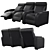 Modular Cinema Seat: 3-Position Comfort 3D model small image 2