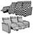 Modular Cinema Seat: 3-Position Comfort 3D model small image 3