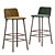 Sleek Split Barstool 3D model small image 2