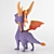 Spyro Dragon: Beloved Game Character 3D model small image 2