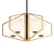 Elegant Gold and Black Chandelier 3D model small image 1