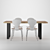 Elegant Dining Table 02 3D model small image 3