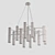 Designer Gold 13-Light Chandelier 3D model small image 5