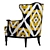 Elegant Glenwood Wooden Chair 3D model small image 4