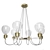 Elegant Glass Chandelier 3D model small image 1