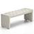 Luxury Bed Bench with Tufted Upholstery 3D model small image 4