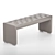 Luxury Bed Bench with Tufted Upholstery 3D model small image 5