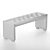 Luxury Bed Bench with Tufted Upholstery 3D model small image 7