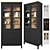 Sleek Storage Solution: Hemnes Glass-door Cabinet 3D model small image 1