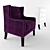Modern Elegance: Allis Armchair 3D model small image 1