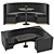 Restaurant Bar Set: Corner Sofa with 2 Colors 3D model small image 4