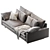 Harmony 82" Sofa: Elegant and Comfortable 3D model small image 3
