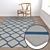 Luxury Rug Collection: Set of 3 High-Quality Carpets 3D model small image 5