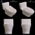 TOTO C887CE, C887E: One-Piece Tornado Toilet 3D model small image 4