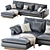 Harmony Chaise Sectional: Comfort in Every Dimension! 3D model small image 1