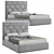 Modern Sleek Sota Bed 3D model small image 1