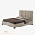 Modena Vertical Bed: Elegant Wood & Fabric Design 3D model small image 1