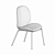 Elegant Upholstered Dining Chair 3D model small image 4