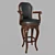 Contemporary Bar Chair 3D model small image 1