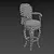 Contemporary Bar Chair 3D model small image 4