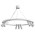 Spoor 9 Modern Chandelier 3D model small image 2