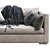 Luxury Meridiani Leather Sofa: Belmon 3D model small image 2