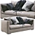 Luxury Meridiani Leather Sofa: Belmon 3D model small image 4