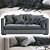 Luxury Meridiani Leather Sofa: Belmon 3D model small image 5