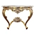 Elegant Silik Console Table 3D model small image 2