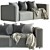 Boconcept Carmo Motion Sofa - Stylish and Versatile 3D model small image 1