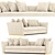 Elegant Valery Sofa: Perfect Blend of Style and Comfort 3D model small image 1