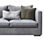 Elegant Meridiani Belmon Sofa 3D model small image 2