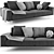 BoConcept Carlton Sofa: Sleek & Stylish Design 3D model small image 1