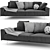 BoConcept Carlton Sofa: Sleek & Stylish Design 3D model small image 2