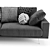 BoConcept Carlton Sofa: Sleek & Stylish Design 3D model small image 4