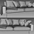 BoConcept Carlton Sofa: Sleek & Stylish Design 3D model small image 5