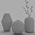 Sleek Mono Vases by Salvatori 3D model small image 2